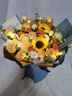 艾斯维娜鲜花速递向日葵混搭花束生日礼物全国同城配送 向日葵香槟韩式花束 实拍图