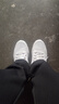 安踏男鞋运动鞋子男士冬季皮面防泼水透气轻便软底白色跑步休闲鞋 【皮面防泼水神器】安踏白/灰-4 42.5 实拍图