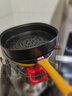 迈巴勒【抖音同款】钛极岩铸不粘炒锅煎炒多用途炒菜锅家用炒锅耐磨32cm 实拍图