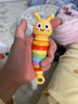 马博士婴儿牙胶硅胶牙咬胶0-1岁宝宝摇铃玩具安抚百变扭扭毛毛虫黄色 实拍图