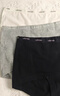 ubras平角纯棉内裤女7A抗菌加长裆防走光包臀四角女士短裤 黑色+中花灰色+白色 3条 L 实拍图