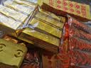 九孝堂中元节祭祀用品纸钱冥币金元宝烧纸黄纸玉皇钱金条老式火纸香蜡烛金砖正品扫墓祭祖上坟大全套明日送达烧纸桶 组合装1-2位 实拍图
