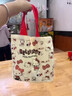 水桶帆布包手提包收纳包学生便携上班便当包收纳袋礼品袋手提袋 KT猫帆布包1个装 实拍图
