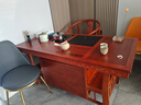 凝古轩 实木茶桌椅组合泡茶台带烧水壶一体式小阳台大板茶几整套办公室 1.5米花梨色宝鼎+1圈椅+2月牙椅 石茶盘 实拍图