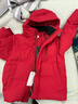 鸭鸭王一博同款1号系列红色羽绒服男女短款2025冬季最新款防寒厚外套Y 中国红色 2XL /185(推荐155-170斤) 实拍图
