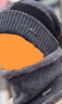 南极人毛线帽男保暖针织护耳冬加绒加厚包头套围脖帽子女N18M2519 深灰 实拍图