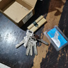 巨成 AB卡八锁芯 防盗门铜锁芯大门入户门通用型老式双面防撬弹子AB锁心 75偏铁 一个价 实拍图