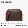 MICHAEL KORS礼物轻奢MK女包JET SET TRAVEL斜挎贝壳包中号深棕/橡果棕 实拍图