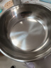 【不锈钢】和面盆厨房烘焙家用火锅盆洗菜打蛋汤锅盆醒面盆料理盆 32cm【热卖款】不锈钢 和面盆 实拍图