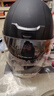 凤凰新国标A类3C认证电动车摩托车头盔双镜片防雾防风保暖哑黑 男女四季通用电瓶车3/4半盔冬季安全帽 实拍图