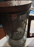 天喜（TIANXI）观山茶水分离杯玻璃高颜值办公室泡茶杯子耐高温过滤喝水茶道杯 【观山泡茶杯】青灰木把-500ml 实拍图