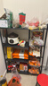 全品屋厨房用具置物架落地多层多功能层架收纳家用水果蔬菜篮子储物货架 【四网四层】90*32*135加高层高 加厚材质 实拍图