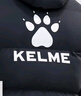 卡尔美（KELME）运动棉服男冬季长款大衣加厚连帽保暖棉衣冬训外套 黑色 2XL 实拍图