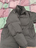 京东京造羽绒服男女情侣同款真鸭绒冬季保暖外套面包服加厚短款 烟灰咖 L 实拍图