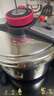 双喜压力锅304不锈钢多重防爆单手开合电磁炉燃气灶通用大容量高压锅 【钢色-建议3-5人】5L/口径 22cm 实拍图
