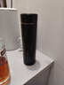 炊大皇保温杯 316L医用级不锈钢茶水分离商务便携智能保温杯 黑色 490ml 实拍图