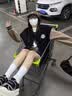 花语志女士外套秋冬小个子百搭短款外套棒球服休闲加厚女装外套夹克韩版 滑板胸章棒球服【黑色】 L 【建议90-100斤】 实拍图
