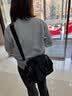 凯浦林kipling男女新款轻便出行通勤出游手提帆布单肩斜挎包 深黑色 实拍图