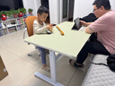 尊眠（ZUNMIAN）儿童学习桌书桌写字桌电脑桌课桌实木可升降大白桌加宽1.2m补贴 实拍图