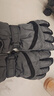 目丸保暖手套男女户外冬天骑行防寒风加绒厚触屏女防水冬季棉滑雪手套 9#深灰色 深度暖手套-男款 实拍图
