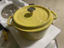 1号会员店珐琅锅汤锅24cm 铸铁炖锅3.5L煲汤锅24cm黄色 多功能烹饪 实拍图