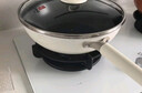 三禾微纳无涂层不粘炒锅不锈钢炒菜锅无油烟含钛锅具32cm雾月白配钢铲 实拍图