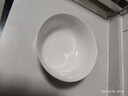 浩雅高温釉下彩景德镇陶瓷餐具面碗汤碗大号饭碗简约纯白6英寸4个装 实拍图