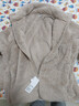 优衣库女装男装长绒摇粒绒拉链茄克/长袖外套夹克479611 01 乳白色 L 实拍图