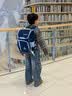 迪帅2026新款儿童书包男小学生一二三到六年级男童女孩大容量减负护脊 深蓝色+送宇航员+卡套+笔盒 大号3-6年级 实拍图
