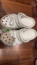 卡骆驰（CROCS）经典珍珠蕾丝云朵洞洞鞋时尚百搭|211540 亚麻色-0HZ 38 (240mm) 实拍图