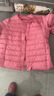 雪中飞羽绒内胆女轻薄羽绒服女短款新款内搭外穿修身 玫粉色 XL (170) 实拍图