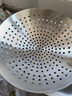 拜杰不锈钢漏勺厨师油鼓漏网抄瓢笊篱圆孔酒店食堂饭店商用大漏勺30cm 实拍图