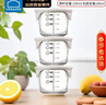 乐扣乐扣（LOCK&LOCK）婴儿辅食盒宝宝耐热玻璃辅食碗可冷冻储存保鲜盒 暖灰圆形230ML*3 实拍图