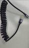 绿联车载弹簧充电线CarPlay数据线Type-C适用苹果iPhone17/16e/15ProMax快充伸缩线USB-C华为荣耀小米 实拍图