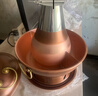 隆顺铜艺 铜火锅紫铜电炭两用插电木碳火锅家用加厚老北京涮肉铜锅火锅 6-8人鸳鸯锅【加厚防水】 34cm 实拍图
