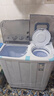 奥克斯（AUX）洗衣机半自动家用双缸双桶大容量小型租房宿舍波轮双杠强力去污省水电 16.5公斤【洗10+脱6.5+终生联保】黑色 双缸 实拍图