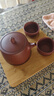 百年利永宜兴紫砂壶纯全手工原矿紫泥泡茶壶功夫茶具竹节汉铎一壶两杯套装 竹节汉铎 240ml 原矿紫泥 实拍图