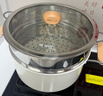 小熊（Bear）含钛陶瓷双层蒸锅 大容量汤锅家用蒸煮锅28cm燃气灶通用JG053-P02 实拍图