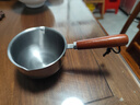 热油小锅泼油锅加厚不锈钢木柄防烫带刻度双倒流口不挂油无涂层 【木柄】爆款300ml 实拍图