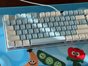 达尔优（dareu）EK815机械合金版键盘 有线键盘 电竞游戏键盘 多键无冲108键单光 女生  白色蓝色 红轴 实拍图