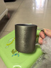 京东京造不锈钢双层保温桌面马克杯420mL 户外露营水杯 304咖啡杯橄榄绿 实拍图