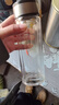 【京东物流配送】高硼硅双层玻璃杯大容量泡茶杯水杯子茶水分离杯 【双层加厚】茶杯350ml1只 实拍图