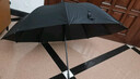 天堂 长柄加大雨伞半自动黑胶直杆伞晴雨伞太阳伞70*10骨 碳黑色 实拍图