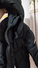 保姆鹅  【风墙】儿童羽绒服宝宝中长款护脸加厚外套保暖童装[NG2664] 炭黑 130 实拍图