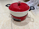 摩飞电器（Morphyrichards）多功能锅电火锅 家用3L烤涮一体电煮锅电炒锅电烧烤料理锅 跨年圣诞礼物电热火锅锅 MR9087 英石红 实拍图