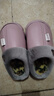 新款秋冬季棉拖鞋男女童踩屎感厚底防滑室内家居冬天加绒保暖棉拖 三角T-粉色-【升级版】 12 34/35内长21CM 实拍图