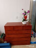 鲁菏鑫森斗柜 实木斗柜现代简约卧室客厅抽屉式收纳柜子储物柜 板栗色宽七斗【经典款】 实拍图