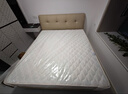 全友家居 奶油风头层牛皮茉伊真皮床头软包靠背卧室家用1.8米双人大床 实拍图