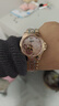 卡罗莱全自动机械表女士手表女表镶钻镂空精钢个性时尚商务防水潮流腕表 玫金钢粉 实拍图