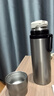 京东京造保温杯 男士女户外大容量闷茶焖泡水杯子 316不锈钢金属灰500ml 实拍图